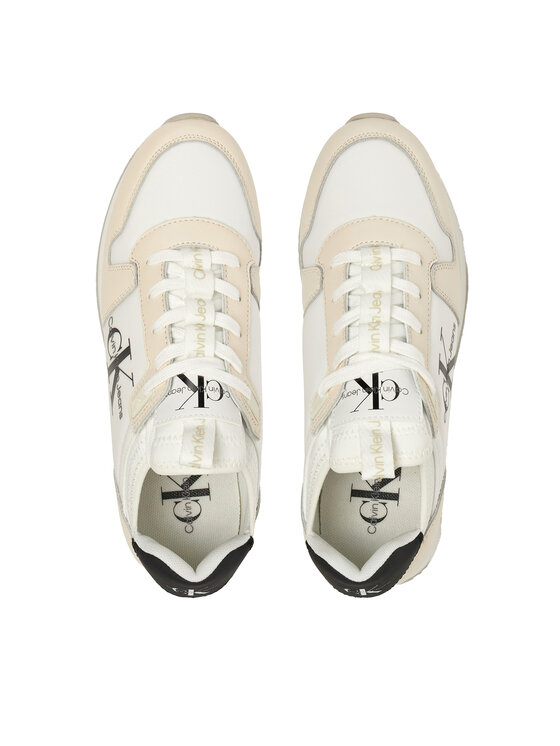 Calvin Klein Jeans Sneakers Calvin Klein Jeans Runner Sock Laceup Ml Lth YW0YW01616 Alb