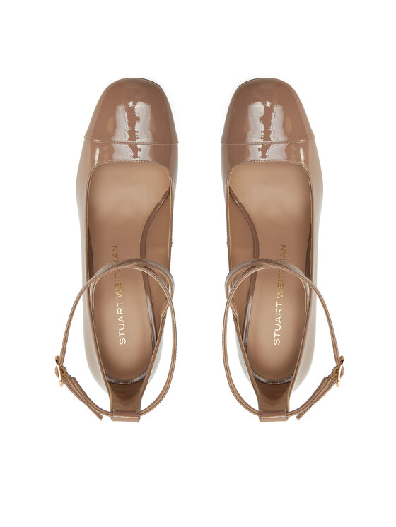 Stuart Weitzman Туфлі Stuart Weitzman Eden Strap 85 SK086 Бежевий