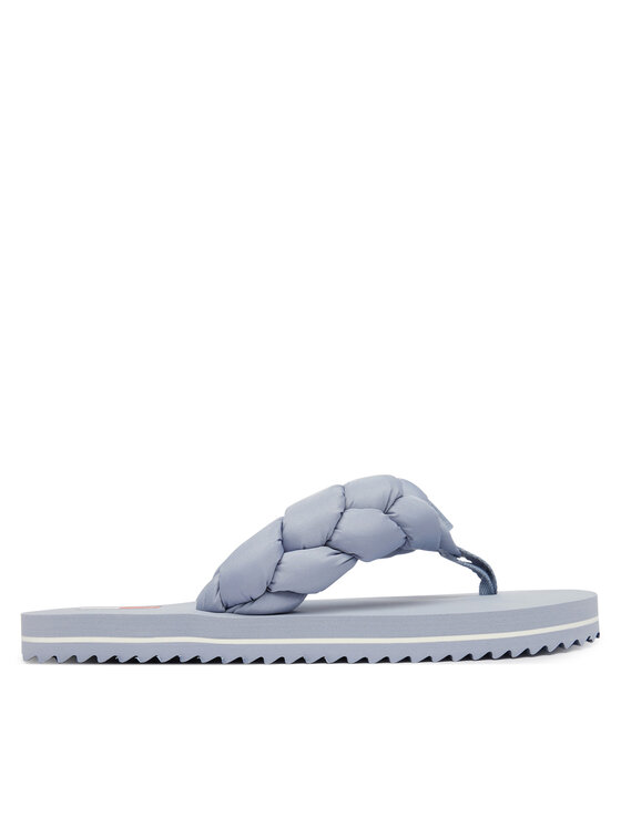 Tommy Jeans Flip flop Tommy Jeans Braided Thong Beach Sandal EN0EN02877 Albastru celest