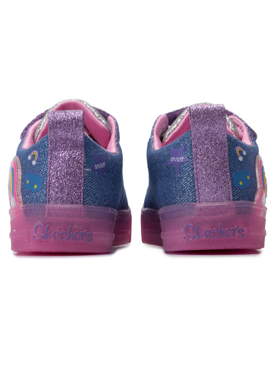 Skechers Снікерcи Skechers Rainbow Glow 20173L/DMLT Голубий