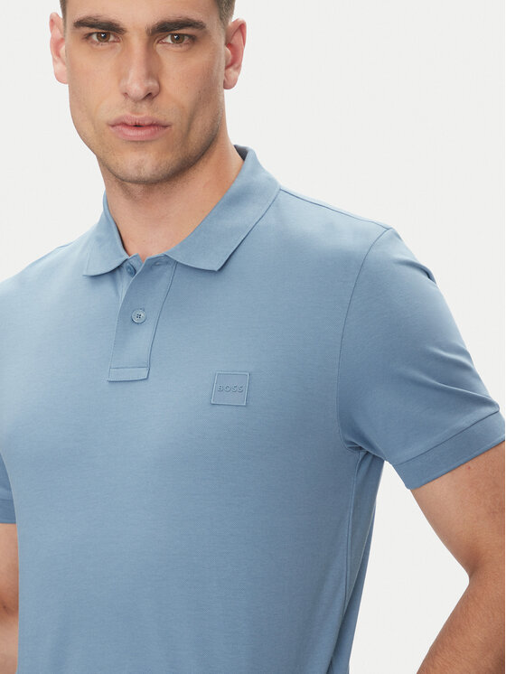 BOSS BOSS Polo majica Passenger 50507803 Modra Slim Fit