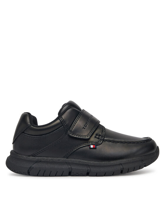 Tommy Hilfiger Zapatos hasta el tobillo Tommy Hilfiger Low Cut Velcro Shoe T3B4-33176-1355 M Negro