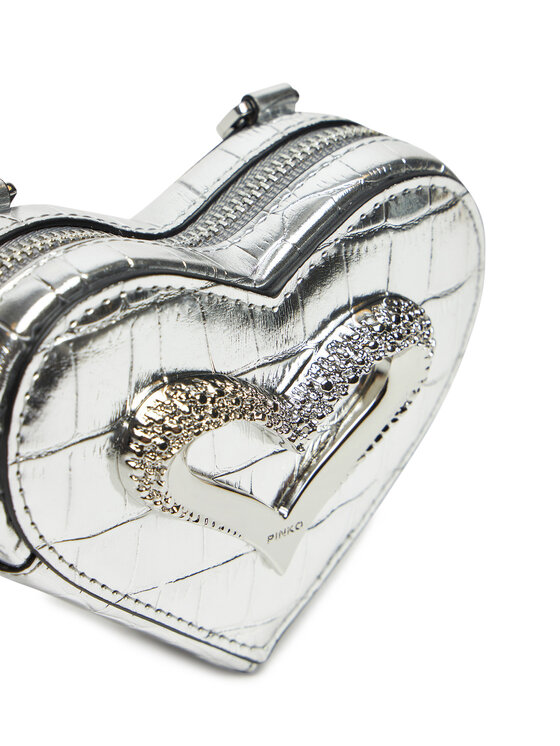 PINKO Peňaženka PINKO Heart Pills Holder . AI 24-25 PCPL 103835 A1W5 Strieborná