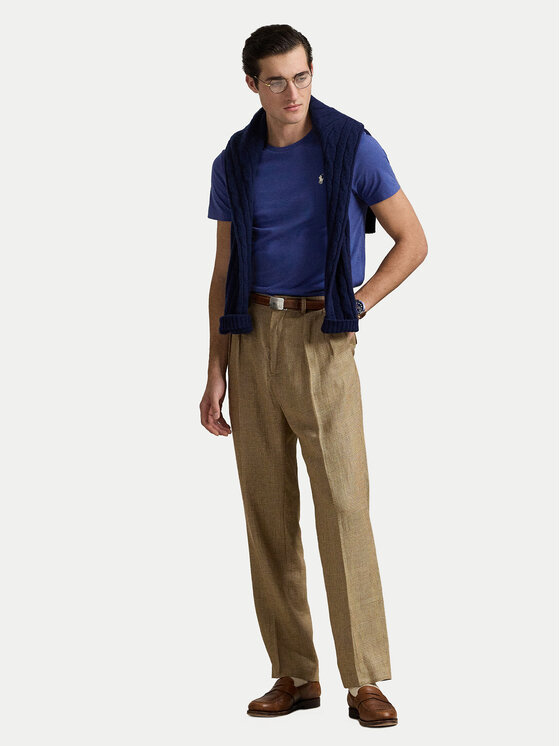 Polo Ralph Lauren Polo Ralph Lauren T-shirt 710671438427 Plava Custom Slim Fit