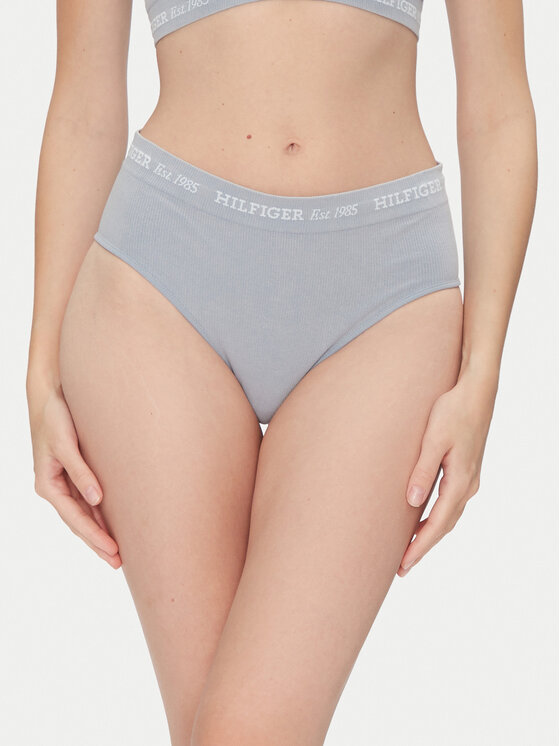 Tommy Hilfiger Tommy Hilfiger Klasikinės kelnaitės aukštu juosmeniu UW0UW05724 Mėlyna