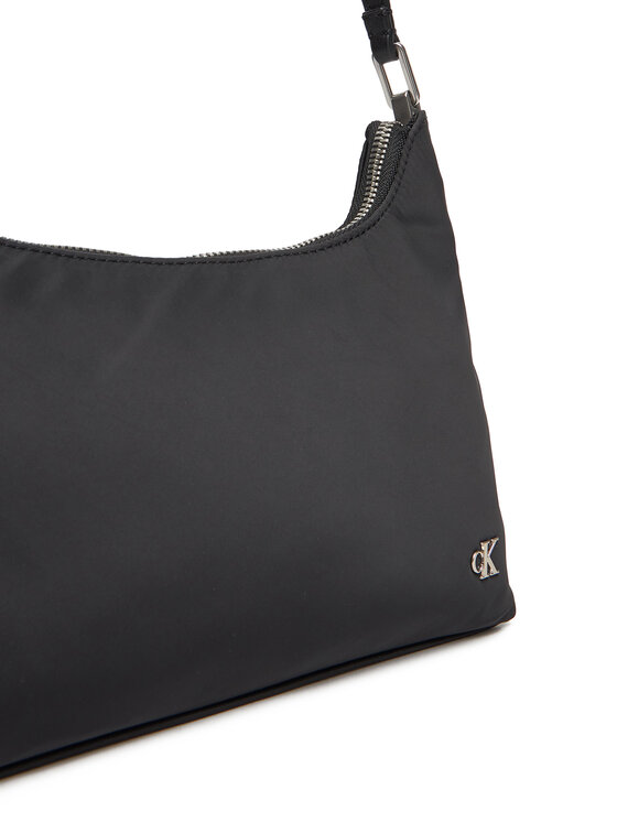 Calvin Klein Jeans Rankinė Calvin Klein Jeans Satin Nylon Small Shoulder Bag LV04K3219G Juoda