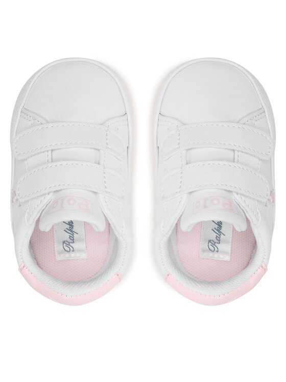Polo Ralph Lauren Снікерcи Polo Ralph Lauren Heritage Court Ii Ez Layette RL100733 Білий
