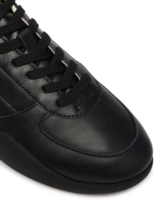 Tommy Hilfiger Sneakersy Tommy Hilfiger Th Vintage Low Runner Leather FW0FW09485 Čierna