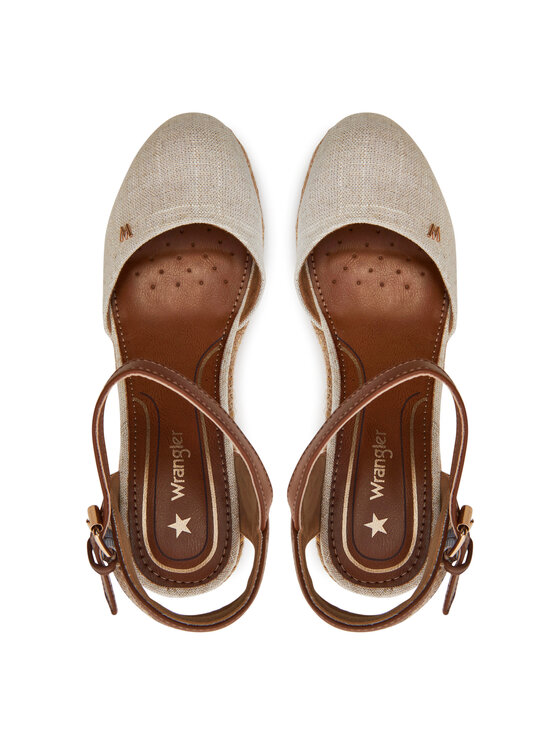 Wrangler Espadrilky Wrangler Brava Women Wedge 20241056 Béžová