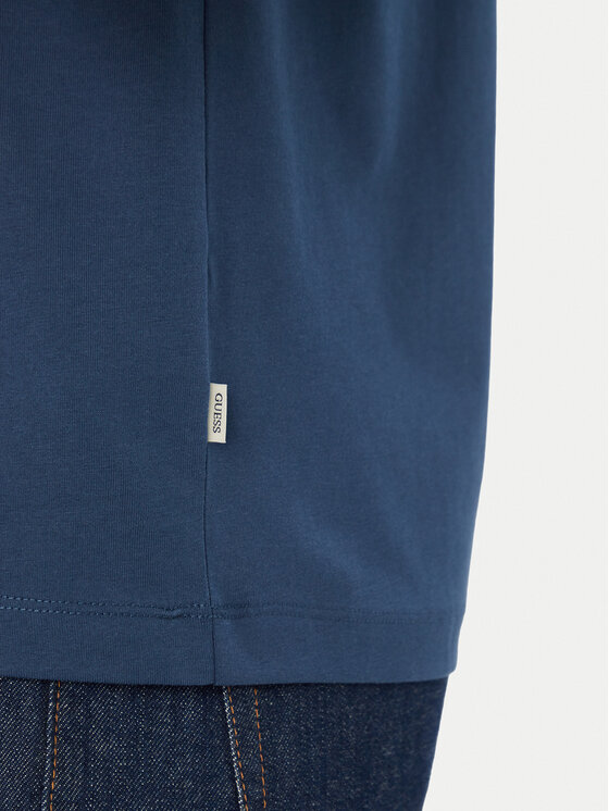 Guess Jeans Guess Jeans Marškinėliai M6YI06 K3649 Tamsiai mėlyna Regular Fit