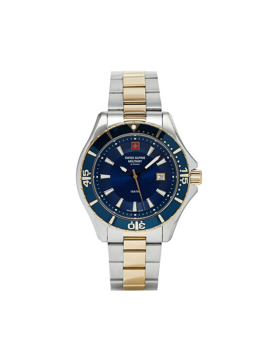 Swiss Alpine Military Laikrodis Swiss Alpine Military Diver 7040.1145 Sidabrinė