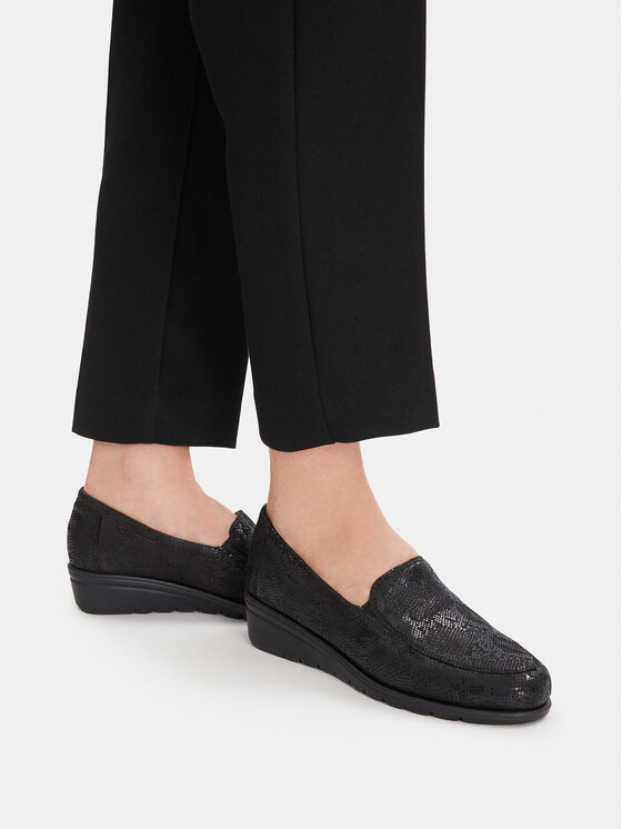 Pantoufles Femme CAPRICE - Largeur G, Talon 4,5 Cm - Cuir Extérieur, Semelle Airmotion