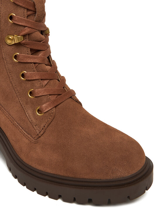 Tommy Hilfiger Ghete Tommy Hilfiger Th Shearling Lace Up Boot FW0FW08999 Maro