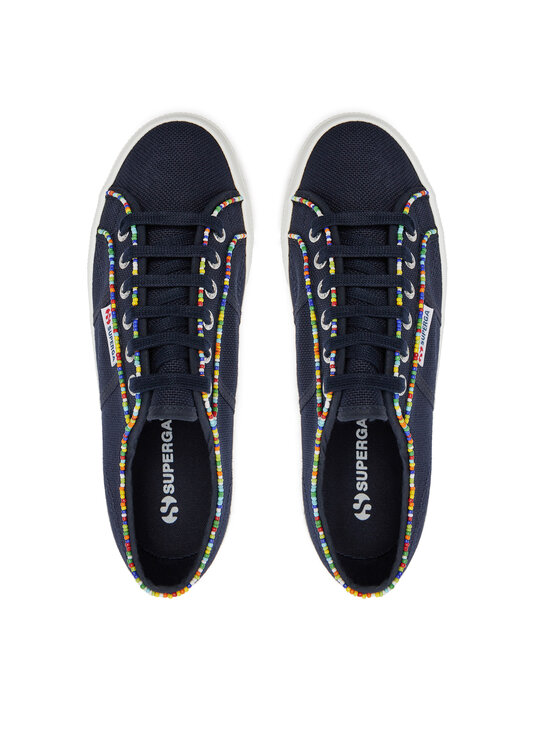 Superga Teniszcipő Superga Multicolor Beads 2740 S4131FW Sötétkék