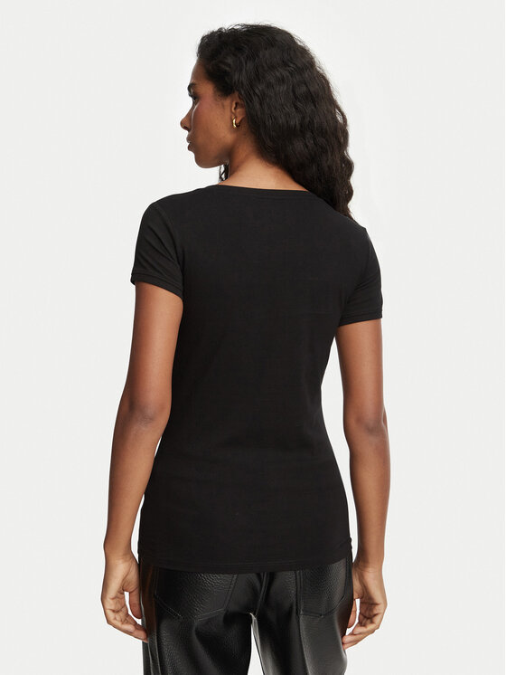 Guess Guess Футболка W2YI45 J1314 Чорний Slim Fit
