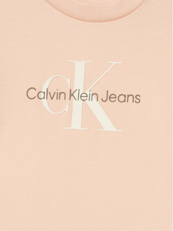 Calvin Klein Jeans Calvin Klein Jeans Marškinėliai Monogram IN0IN00001 Rožinė Regular Fit