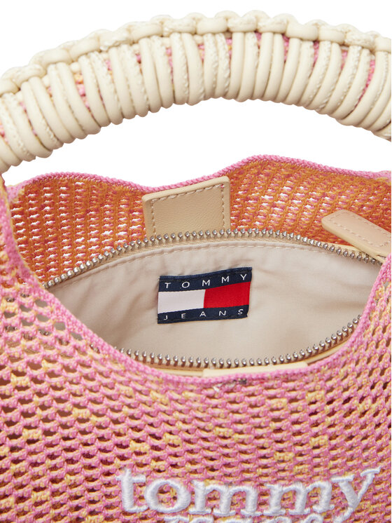 Tommy Jeans Borsetta Tommy Jeans Tjw Summer Crochet Crossover AW0AW18779 Rosa chiaro