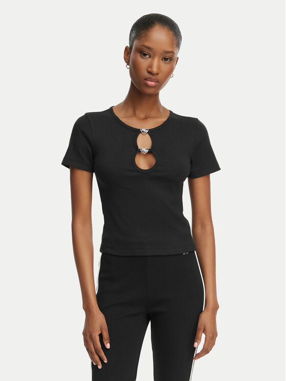 HUGO HUGO Camiseta Diheart 50562071 Negro Slim Fit