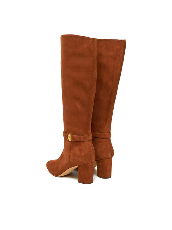 LAUREN RALPH LAUREN Kozačky LAUREN RALPH LAUREN Kellie 802967843002 Hnědá