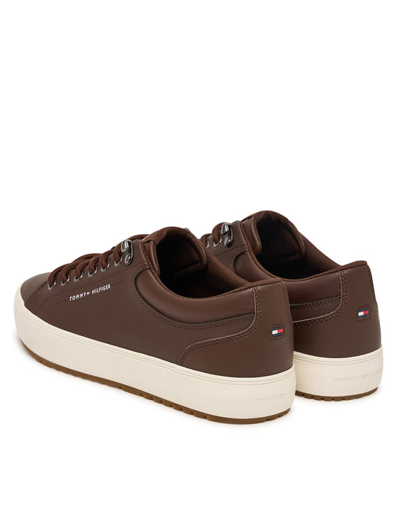 Tommy Hilfiger Sneakersy Tommy Hilfiger Harlem Lth Vulc Cleat Winter FM0FM05950 Hnedá