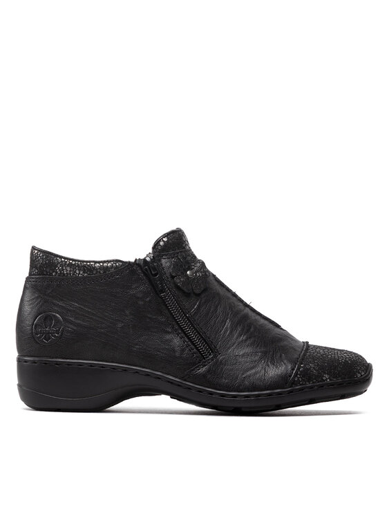 Botki Rieker 58388-01 Czarny | Eobuwie.com.pl