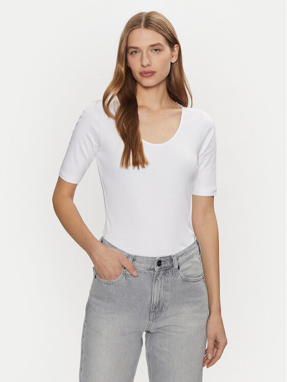 Calvin Klein Calvin Klein T-Shirt K20K208050 Λευκό Slim Fit