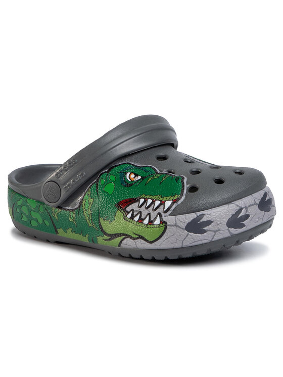 Crocs Natikače Crocs Fl Dino Band Lights Cg K 206157 Siva
