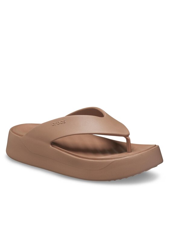 Crocs Žabky Crocs Gataway Platform Flip 209410 Béžová