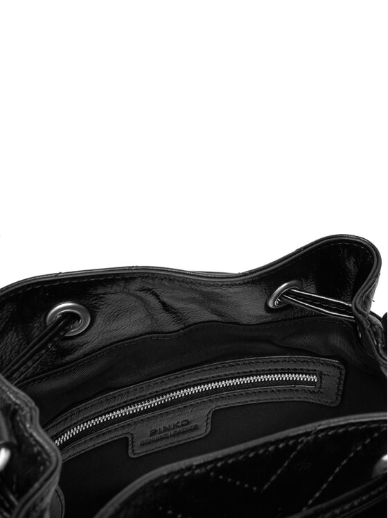 PINKO Kabelka PINKO Cargo Bucket Vitello Al 25-26 PLTT 105112 A2JC Černá