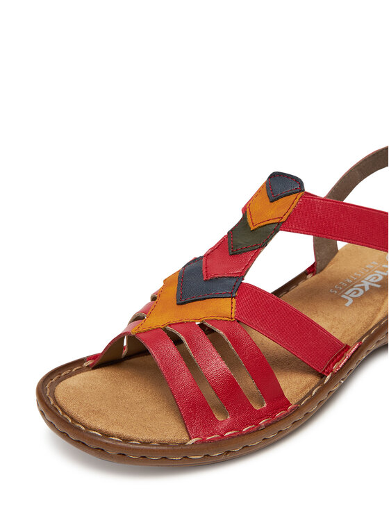 Rieker Sandali Rieker 60804-33 Rosso