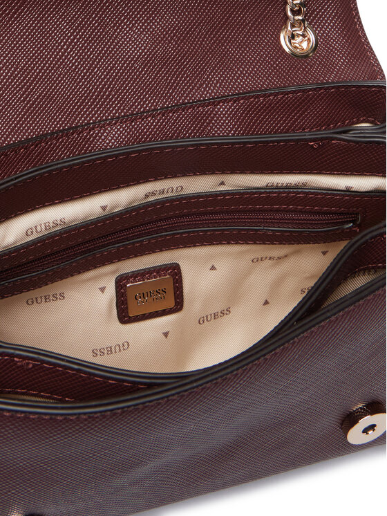 Guess Дамска чанта Guess Noelle II HWZG96 72210 Бордо