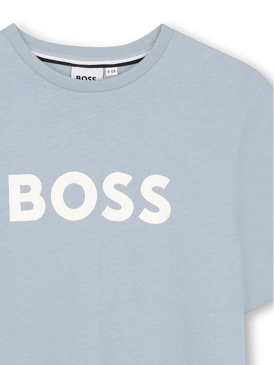 BOSS BOSS Camiseta J52711 Celeste Regular Fit