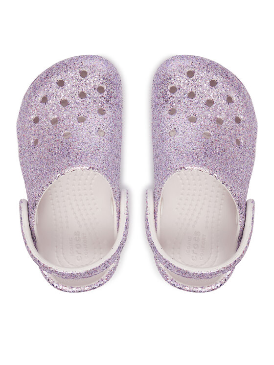 Crocs Шльопанці Crocs Classic Chunky Glitter Clog T 211940 Фіолетовий