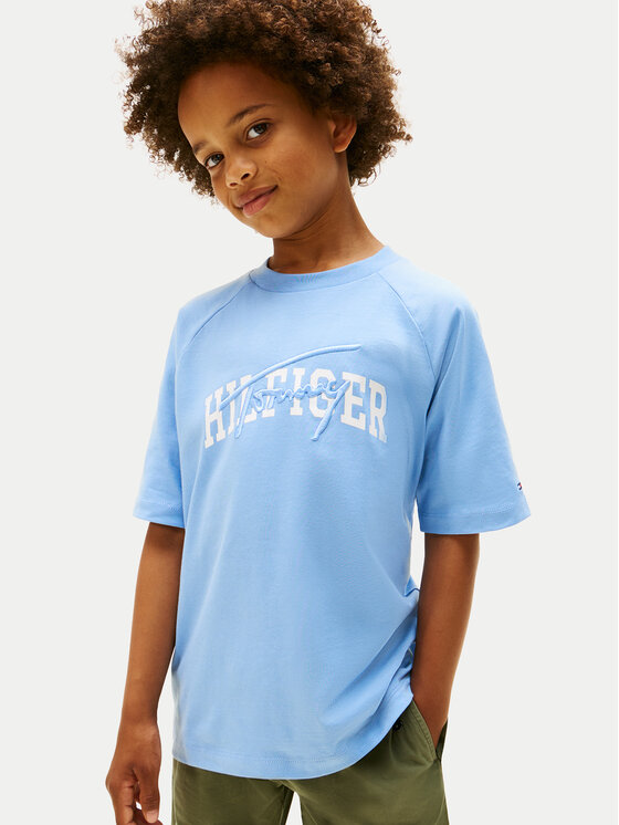 Tommy Hilfiger Tommy Hilfiger Camiseta KB0KB09726 Azul Regular Fit