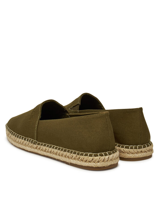 Calvin Klein Espadrilky Calvin Klein Espadrille Cv Logo HM0HM01808 Kaki