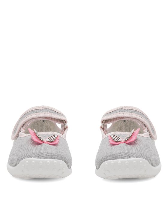 Nelli Blu Bačkory Nelli Blu BALERINKI MOTYL IV Šedá