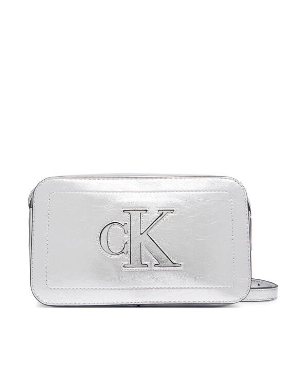 Calvin Klein Τσάντα Calvin Klein Bold Ck Outline Mtl Camera Bag LV04F3896G Ασημί