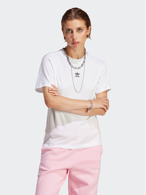 adidas adidas Majica Adicolor Essentials Regular T-Shirt IC1831 Bela Regular Fit
