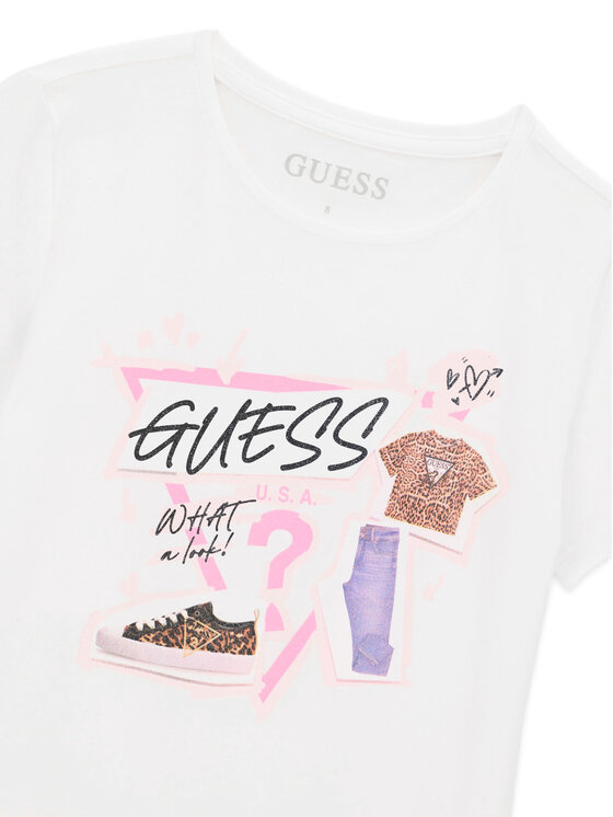 Guess Guess Футболка J6YI02 K3667 Білий Regular Fit