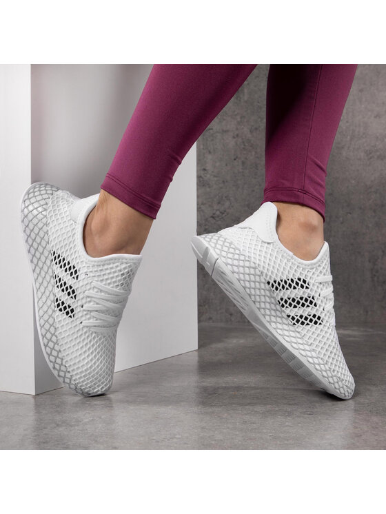 adidas Sneakersy adidas Deerupt Runner J F34295 Bílá