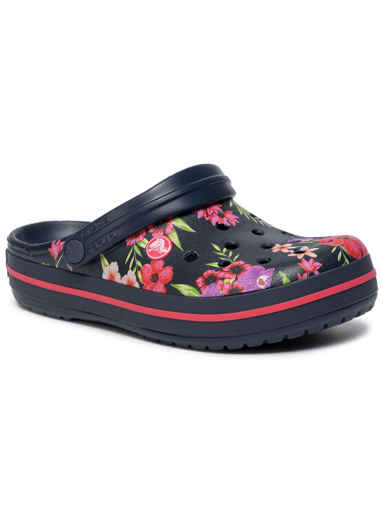 Crocs Чехли Crocs Crocband Printed Clog 205834 Тъмносин