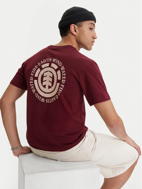 Element Element Camiseta Seal Bp ELYZT00596 Guinda/burdeos Regular Fit