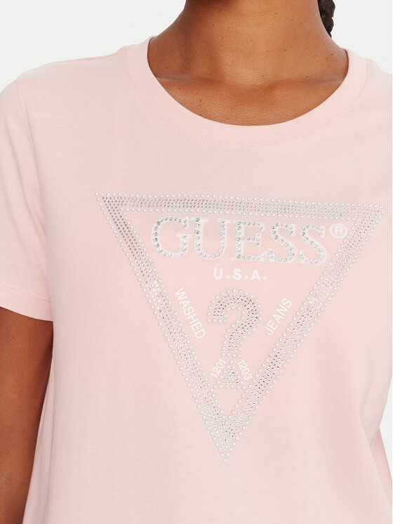 Guess Guess Camiseta W5BI18 I3Z14 Rosa Regular Fit