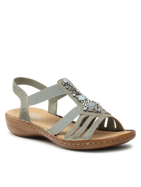 Rieker Sandale Rieker 60839-52 Zelena