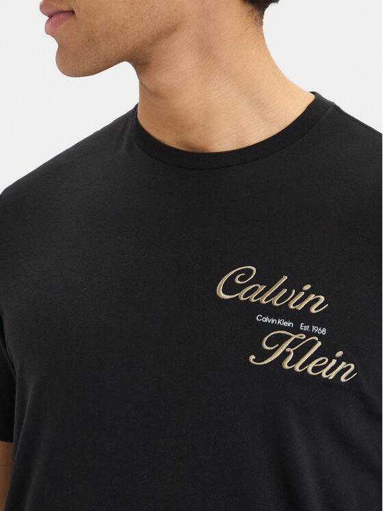 Calvin Klein Jeans Calvin Klein Jeans Camiseta SS 30s EU LV04RG804G Negro Regular Fit
