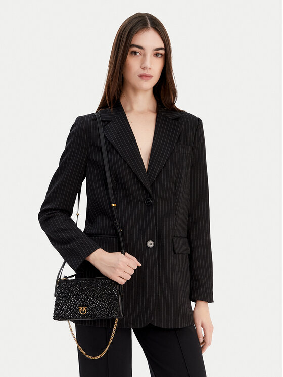 PINKO Сумка PINKO Double Mini Pelle Ai 25-26 PLTT 105359 A2WF Чорний