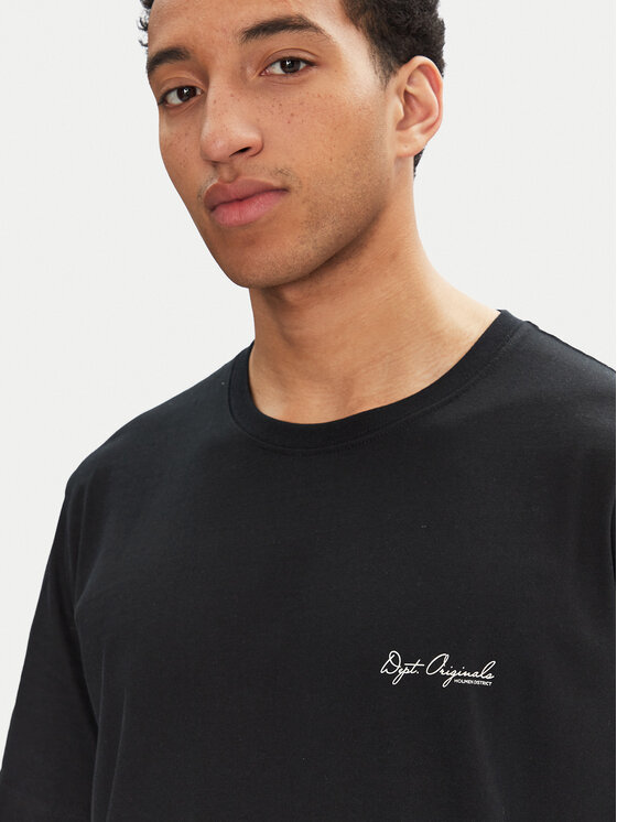 Jack & Jones Jack & Jones Футболка Islington 12273015 Чорний Loose Fit