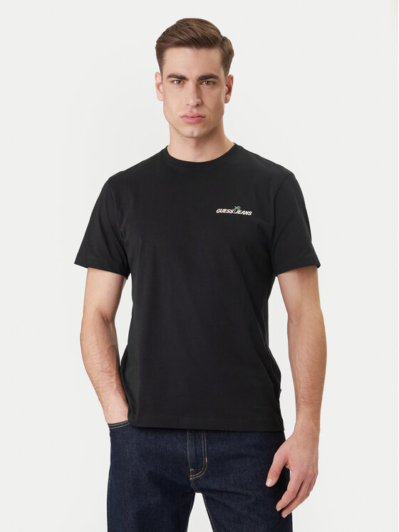 Guess Jeans Guess Jeans Camiseta M6GIC0 K8HM0 Negro Regular Fit