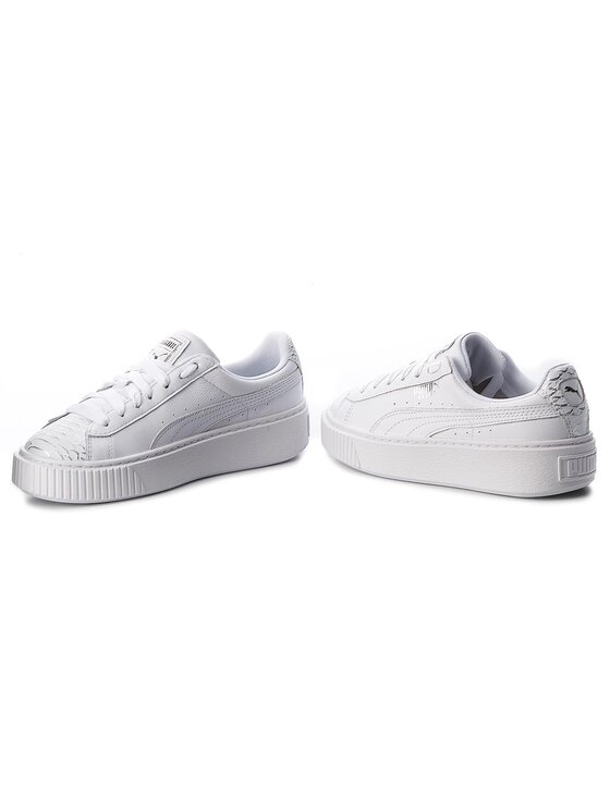 Puma Snīkeri Puma Basket Platform Ocean 366442 02 Balts