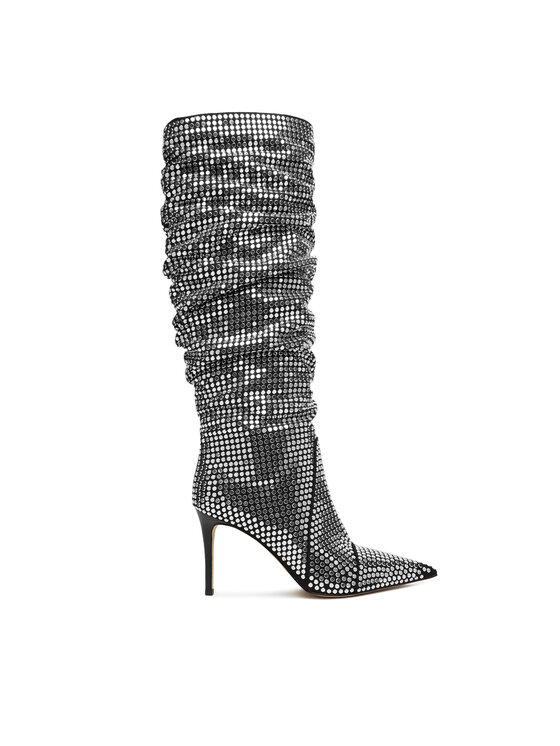 MICHAEL Michael Kors Cizme MICHAEL Michael Kors Dawn Heeled Boot 40F5DWHB7S Argintiu